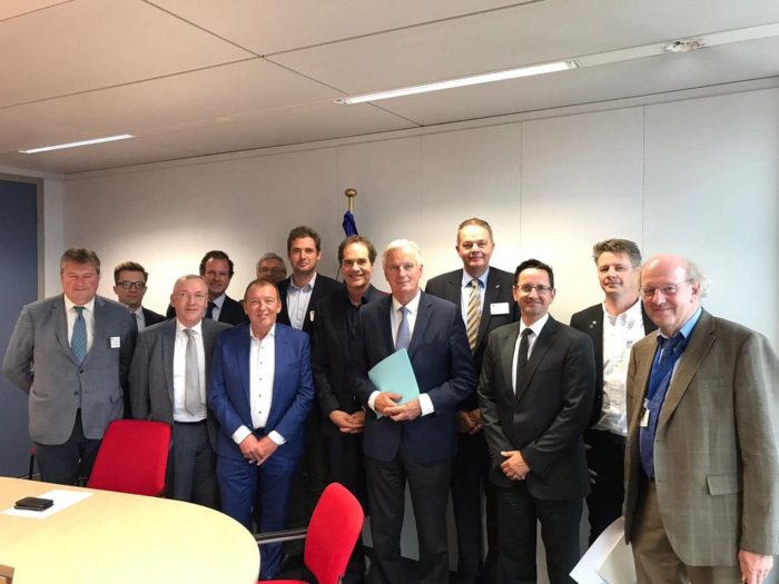 eufa delegation meets michel barnier