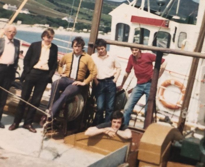 Michael with brothers patrick , James and Patsy Canning with Angela in background Copy