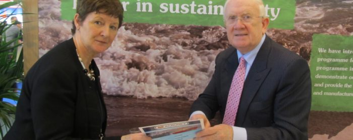 Norah Parke with Pat the Cope Gallagher ACRUNET project