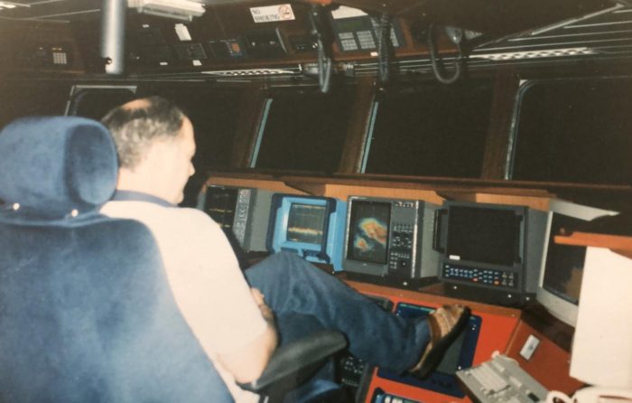 Skipper Michael at work